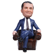 Статуэтка по фото | Подарок мужчине боссу «В кресле» - фото 1