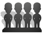 Статуэтка эксклюзивный подарок по фото — 4 человека - фото 1