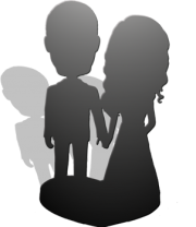 Статуэтка эксклюзивный подарок по фото — 2 человека - фото 1