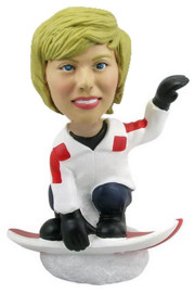 Статуэтка по фото | Подарок сноубордистке «Резкая смена канта» - фото 1