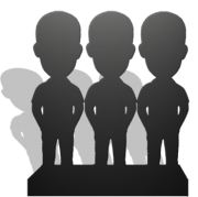 Статуэтка эксклюзивный подарок по фото — 3 человека - фото 1