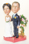 Подарок для двоих на свадьбу и годовщину статуэтка по фото»Свадебная композиция» - фото 10