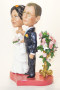 Подарок для двоих на свадьбу и годовщину статуэтка по фото»Свадебная композиция» - фото 9