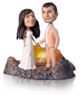 Подарок влюбленным по фото «Поцелуй на закате» 25 см - фото 1