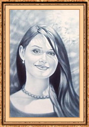 Портрет по фото на заказ A4 черно-белый только лицо - фото 1